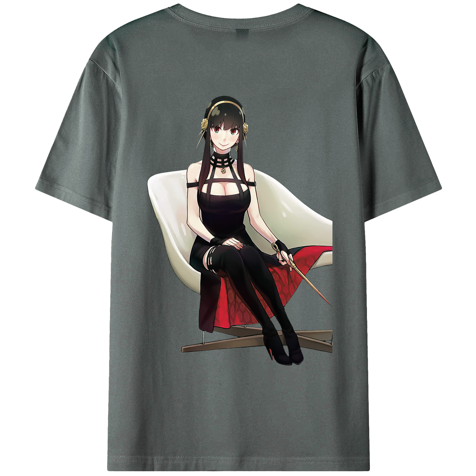 （画像用） SPY×FAMILY间谍家家酒 綿100％ メンズ半袖Tシャツ（バックプリント） 通気性